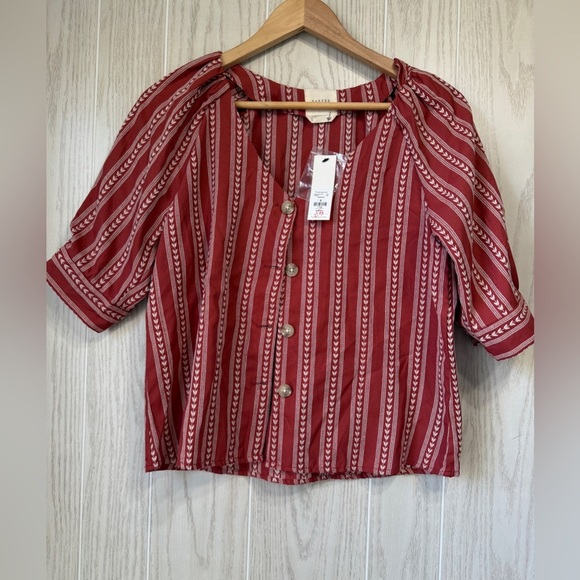 Harper Cinnamon Bohemian Embroidered Blouse Size S NWT - Picture 1 of 3